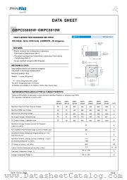 GBPC3501W datasheet pdf Panjit International Inc