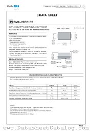 P4SMAJ200CA datasheet pdf Panjit International Inc