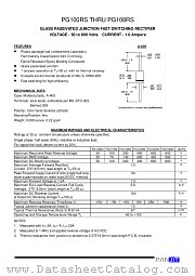 PG101RS datasheet pdf Panjit International Inc