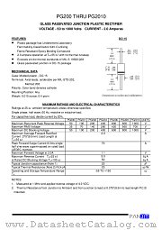 PG201 datasheet pdf Panjit International Inc