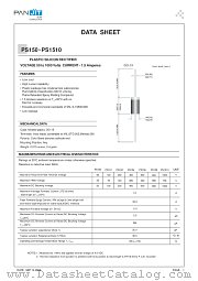 PS158 datasheet pdf Panjit International Inc