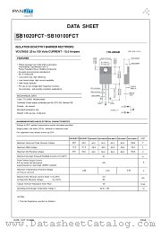 SB1060FCT datasheet pdf Panjit International Inc