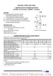 SB130S datasheet pdf Panjit International Inc