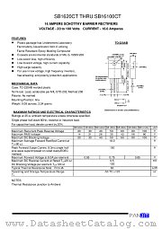 SB1660CT datasheet pdf Panjit International Inc