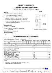 SB2100 datasheet pdf Panjit International Inc