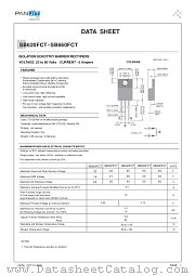 SB630FCT datasheet pdf Panjit International Inc