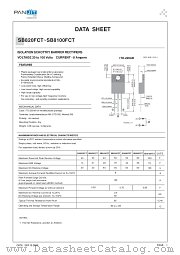 SB820FCT datasheet pdf Panjit International Inc