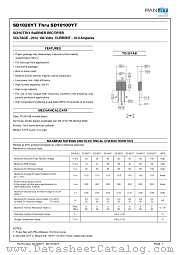 SD10100YT datasheet pdf Panjit International Inc