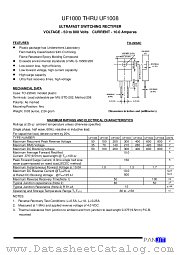 UF1000 datasheet pdf Panjit International Inc