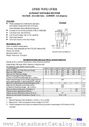 UF801 datasheet pdf Panjit International Inc