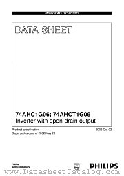 74AHC1G06 datasheet pdf Philips