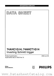 74AHC1G14 datasheet pdf Philips