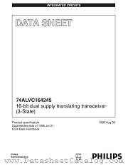 74ALVC164245 datasheet pdf Philips