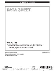 74LVC163 datasheet pdf Philips