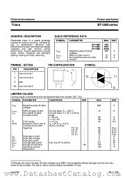 BT138B-600 datasheet pdf Philips