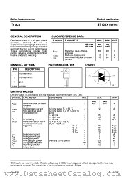 BT138X-600 datasheet pdf Philips