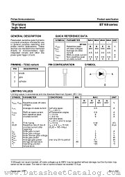 BT169D datasheet pdf Philips