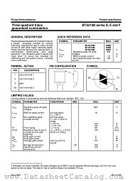 BTA216B-600D datasheet pdf Philips