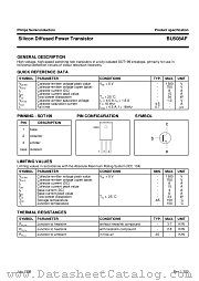 BU508AF datasheet pdf Philips