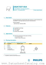 BUK7237-55A datasheet pdf Philips