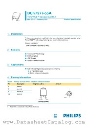 BUK7277-55A datasheet pdf Philips