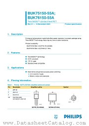 BUK76150-55A datasheet pdf Philips