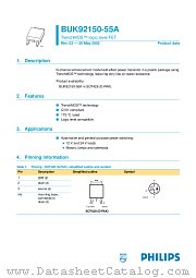 BUK92150-55A datasheet pdf Philips