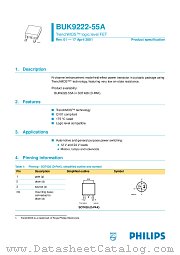 BUK9222-55A datasheet pdf Philips