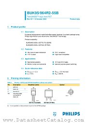 BUK954R2-55B datasheet pdf Philips