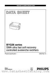 BYG26J datasheet pdf Philips