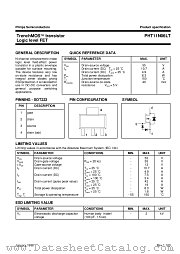 PHT11N06LT datasheet pdf Philips