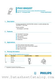 PHX18NQ20T datasheet pdf Philips