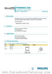 PSMN005-30K datasheet pdf Philips