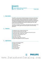 SA572 datasheet pdf Philips