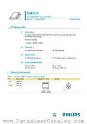 SI4884 datasheet pdf Philips