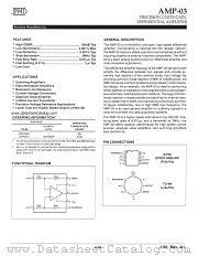 AMP03 datasheet pdf Precision Monolithics