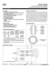 DAC8222 datasheet pdf Precision Monolithics