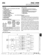 DAC8408 datasheet pdf Precision Monolithics