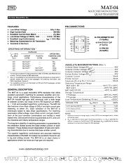 MAT04 datasheet pdf Precision Monolithics