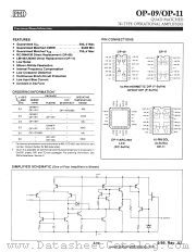 OP09 datasheet pdf Precision Monolithics