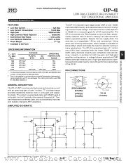 OP41 datasheet pdf Precision Monolithics