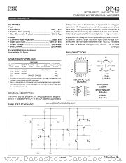 OP42 datasheet pdf Precision Monolithics