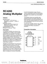 RC4200 datasheet pdf Raytheon