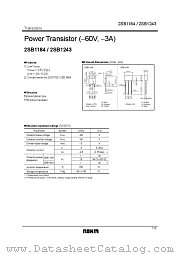 2SB1184 datasheet pdf ROHM