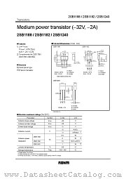 2SB1188 datasheet pdf ROHM