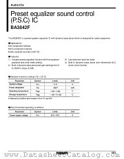 BA3842F datasheet pdf ROHM