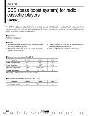 BA3870 datasheet pdf ROHM