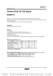 BA5961FV datasheet pdf ROHM