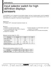 BA7658BFS datasheet pdf ROHM