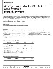 BA7725S/FS datasheet pdf ROHM